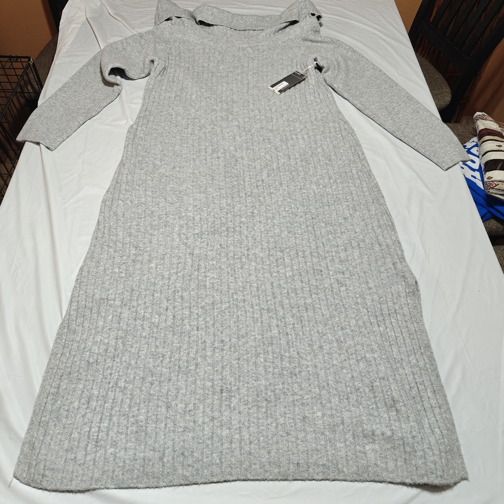 Worthington Womens Long Sleeve Sweater Dress NWT - Picture 2 of 9